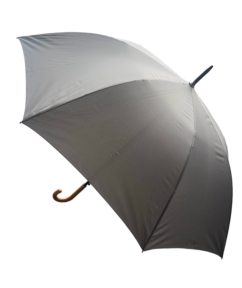 Large Automatic City Walking Umbrella - Wood Hook Handle - Umbrellaworld