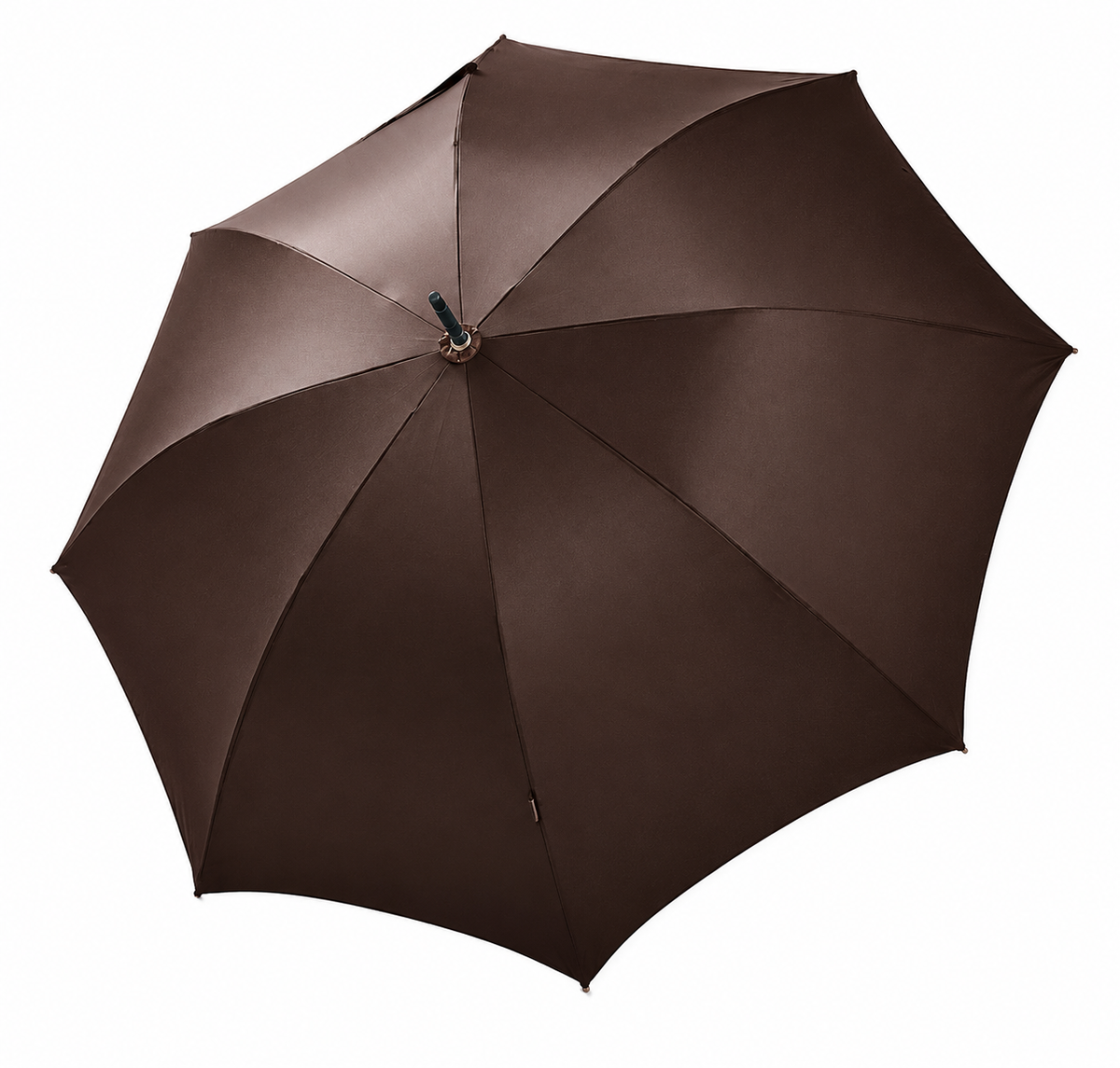 Bugatti Knight AC Walking Umbrella - Brown | Chestnut Handle | Handmade in Austria