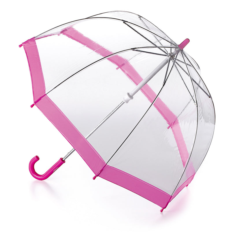 Fulton Children's Pink Clear Funbrella Dome Umbrella - Umbrellaworld