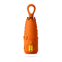 New UPF 50+ Compact Travel Umbrella - Carabiner Hook | Sun &amp; Rain Protection | 93cm Canopy | 217g
