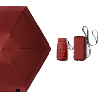 Cased UPF 50+ Compact Mini Flat Travel Umbrella