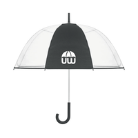 Clear POE Umbrella with Printable Panel | 83cm Manual Open Dome Umbrella | MOQ 12pcs