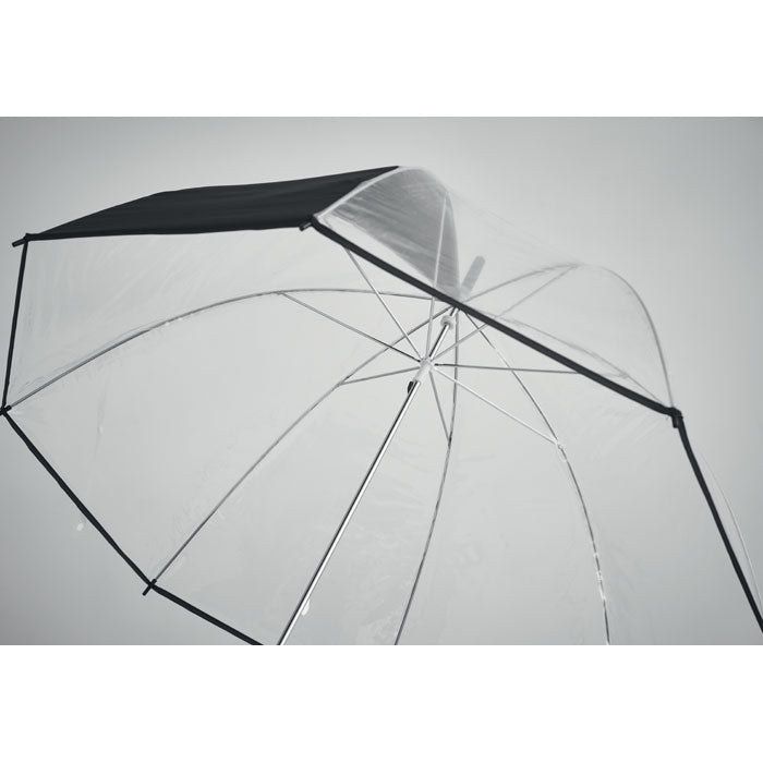 Clear POE Umbrella with Printable Panel | 83cm Manual Open Dome Umbrella | MOQ 12pcs