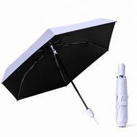 UPF 50+ Auto Supermini Travel Umbrella | Sun &amp; Rain Protection | Easy Open | Only 220g