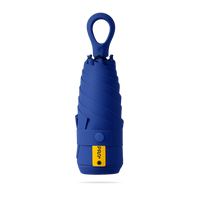 New UPF 50+ Compact Travel Umbrella - Carabiner Hook | Sun &amp; Rain Protection | 93cm Canopy | 217g