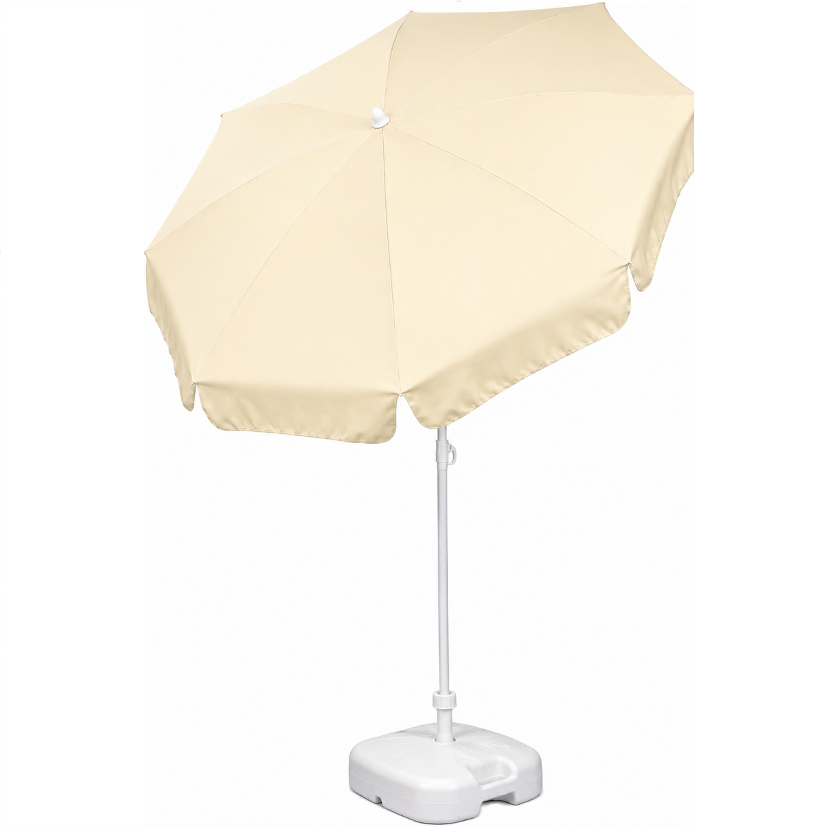 Patio Garden Beach Parasol Umbrella | 1.8m | Tilt Function | 10 Colours | Made in Italy