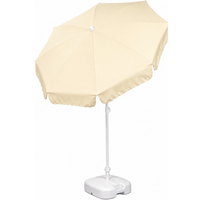 Patio Garden Beach Parasol Umbrella | 1.8m | Tilt Function | 10 Colours | Made in Italy