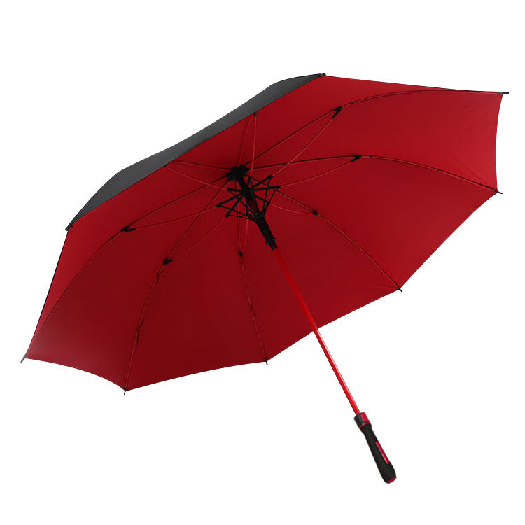 F-SPORT Fibreglass  Auto Windproof Golf Umbrella- Double Canopy