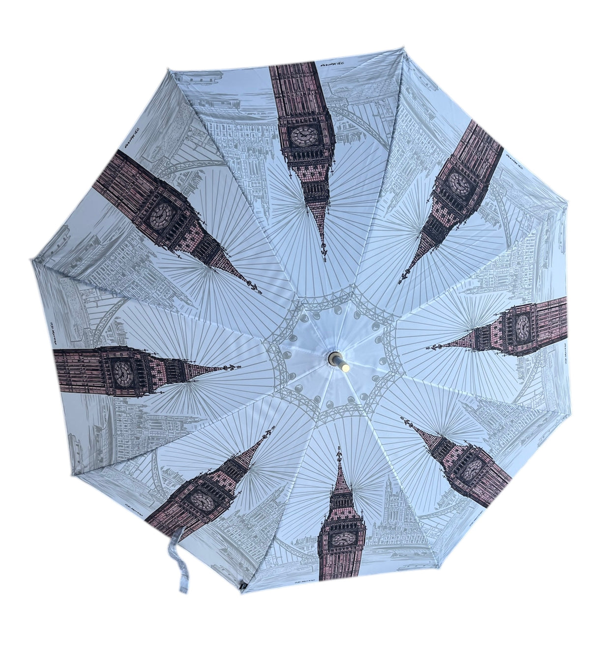 StormKing Auto Walking City Umbrella - London Black And White