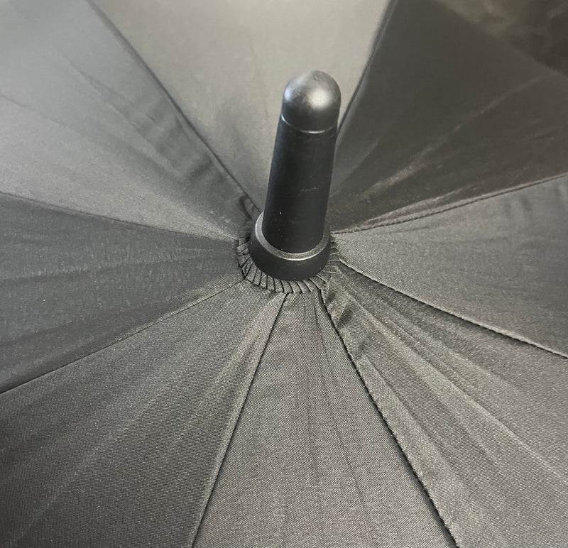 The Zeta Pro Auto Large City Walking Length Umbrella - Black - Umbrellaworld
