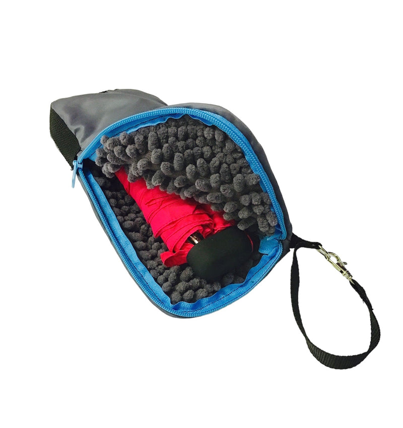 BrollyDry Folding Umbrella Case - New Colours - Grey / Blue - Umbrellaworld