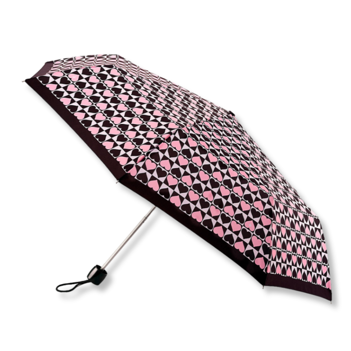 Fulton Minilite Folding Umbrella - Harlequin Hearts