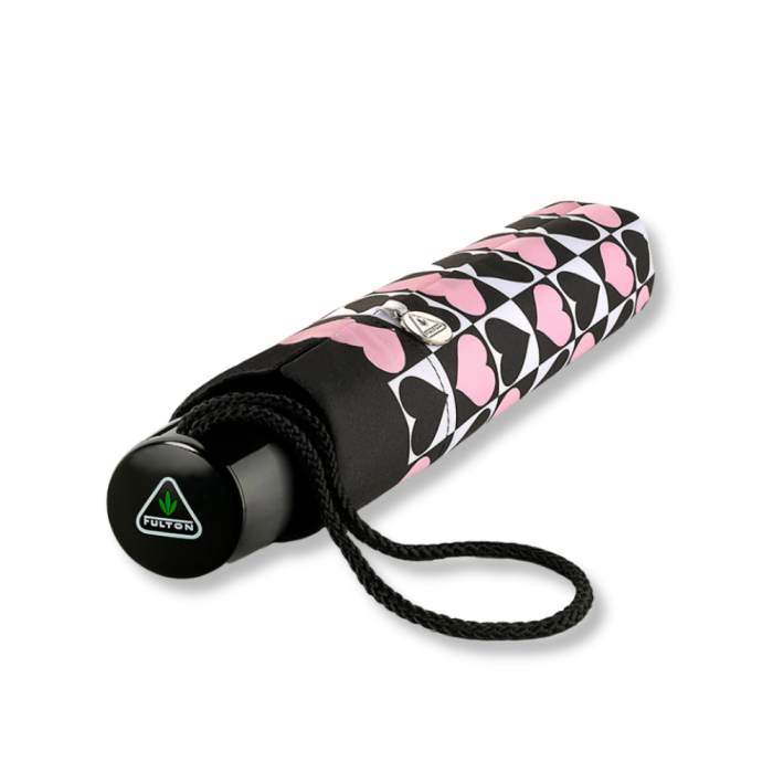 Fulton Minilite Folding Umbrella - Harlequin Hearts