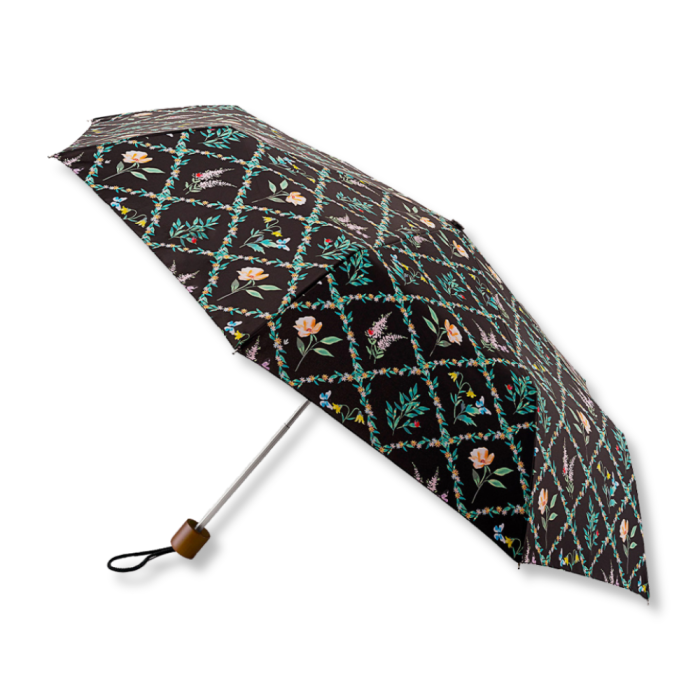 Fulton Minilite Folding Umbrella - Cottage garden