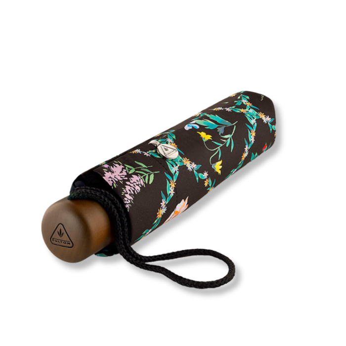 Fulton Minilite Folding Umbrella - Cottage garden