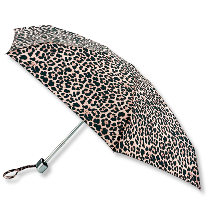 Fulton 'Tiny' Compact Folding Umbrella -Classic Leopard