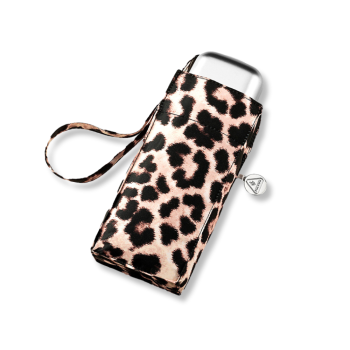 Fulton 'Tiny' Compact Folding Umbrella -Classic Leopard