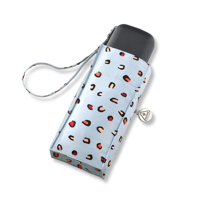 Fulton 'Tiny' Compact Folding Umbrella -Ditsy Leopard
