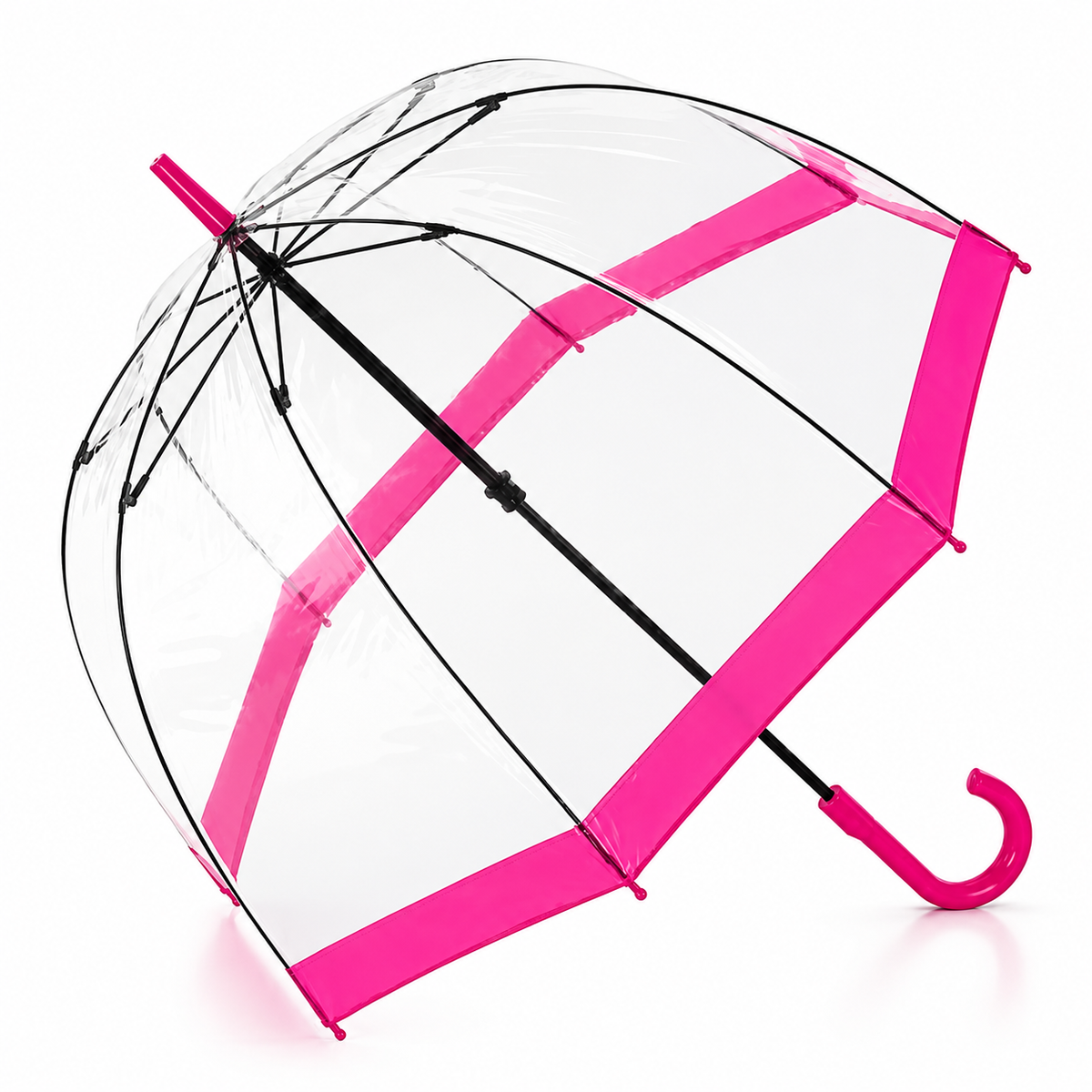 Fulton Birdcage Clear Dome Umbrella - Printed Promotional | MOQ 24 | Corporate Branding Available