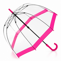 Fulton Birdcage Clear Dome Umbrella - Printed Promotional | MOQ 24 | Corporate Branding Available