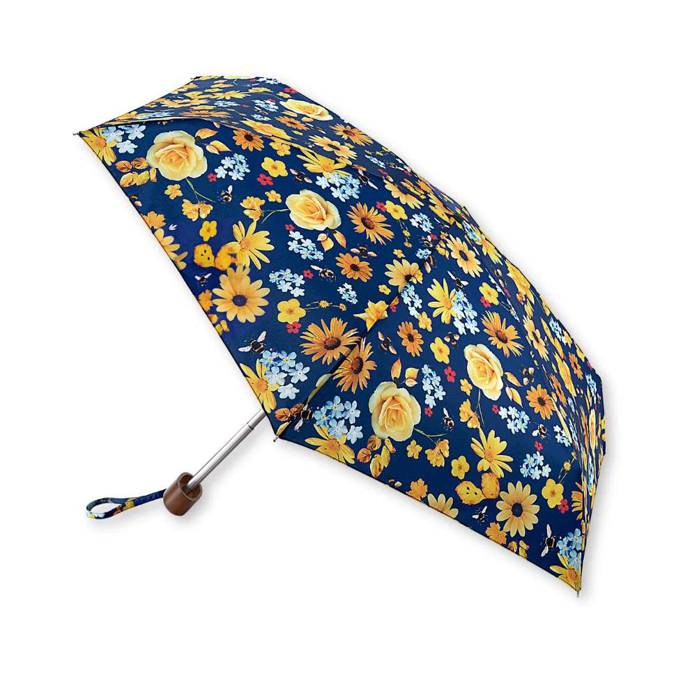 Fulton 'Tiny' Compact Folding Umbrella - Bumble Bee Floral