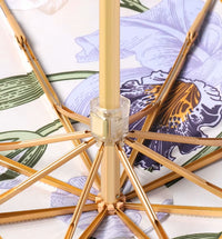 UPF 50+ Luxury Gold Reflective Travel Umbrella | Heat-Reflecting Outer | 100cm Canopy | 375g