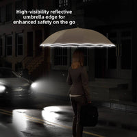 One Piece Canopy Auto Walking Umbrella | Fashion Colours | Fibreglass Frame | 105cm Canopy