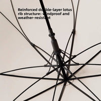One Piece Canopy Auto Walking Umbrella | Fashion Colours | Fibreglass Frame | 105cm Canopy