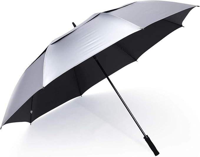 Supervent UV Auto Vented Windproof Golf Umbrella | Reflective Canopy | EVA Handle