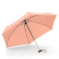 UW UPF 50+ Stylish Travel Umbrella - Compact Flat | Pocket Size 17cm | Sun & Rain | 199g