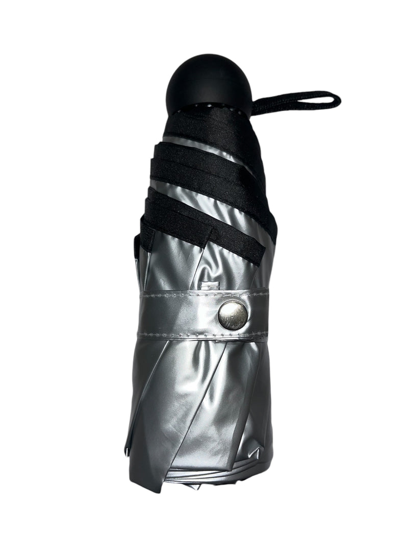 UW UPF50+ Silver Reflective Compact Travel Umbrella