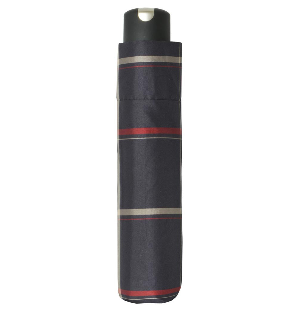 Carbon Steel Magic AOC Folding Umbrella - Karo Check Beige