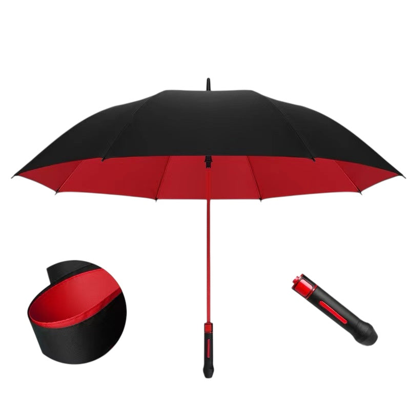 F-SPORT Fibreglass  Auto Windproof Golf Umbrella- Double Canopy