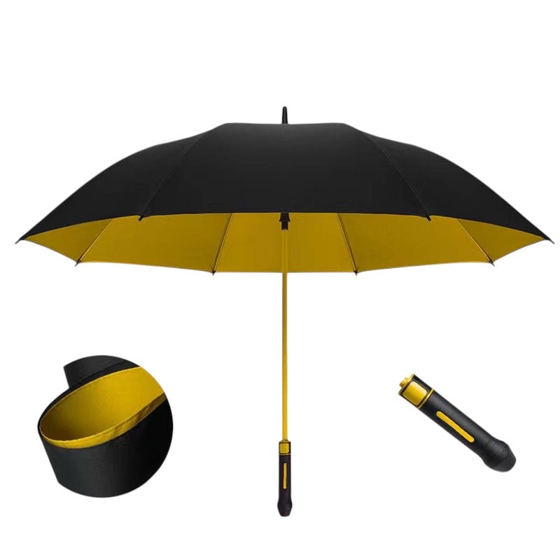 F-SPORT Fibreglass  Auto Windproof Golf Umbrella- Double Canopy