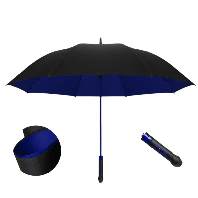 F-SPORT Fibreglass  Auto Windproof Golf Umbrella- Double Canopy