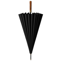 Didsbury Auto 16 Rib Walking Umbrella - Straight Wood Handle