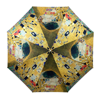 StormKing Auto Folding Artist Umbrella - Klimt The Kiss