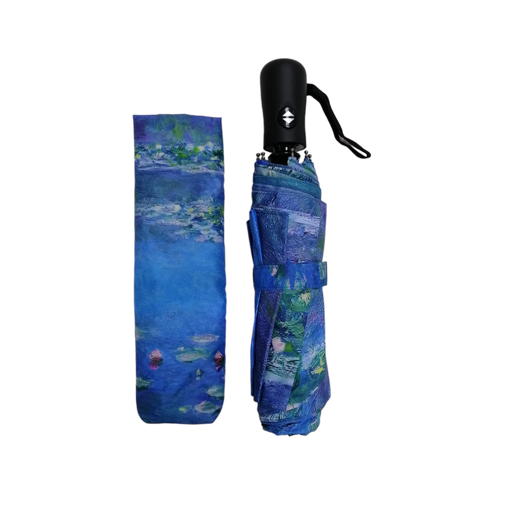 StormKing Auto Folding Artist Umbrella - Monet Water Lillies