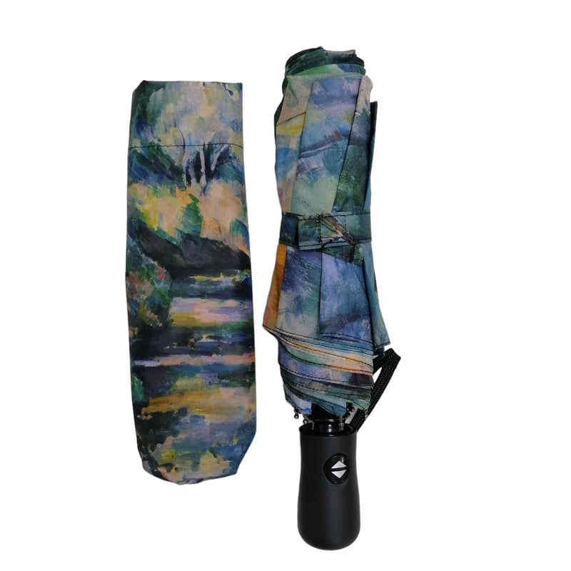 StormKing Auto Folding Artist Umbrella - Cezanne The Brook