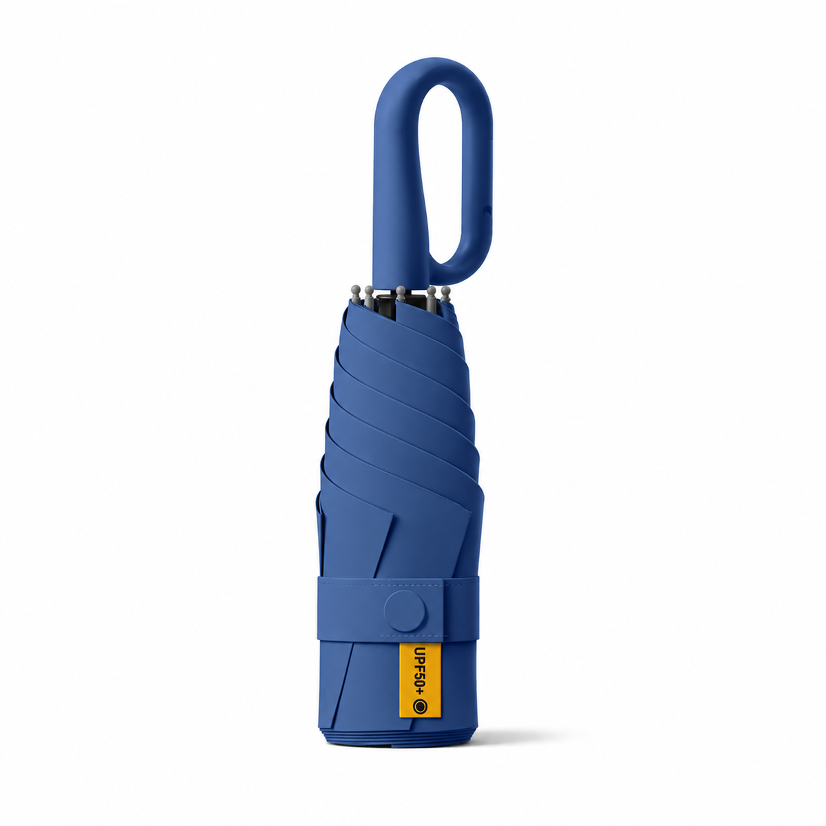 UPF 50+ Compact Travel Umbrella - Large Carabiner Hook | Sun &amp; Rain Protection | 93cm Canopy | 217g