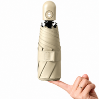 UPF 50+ Auto Travel Umbrella | Sun & Rain Protection | 95cm Canopy | Colour Match Handle