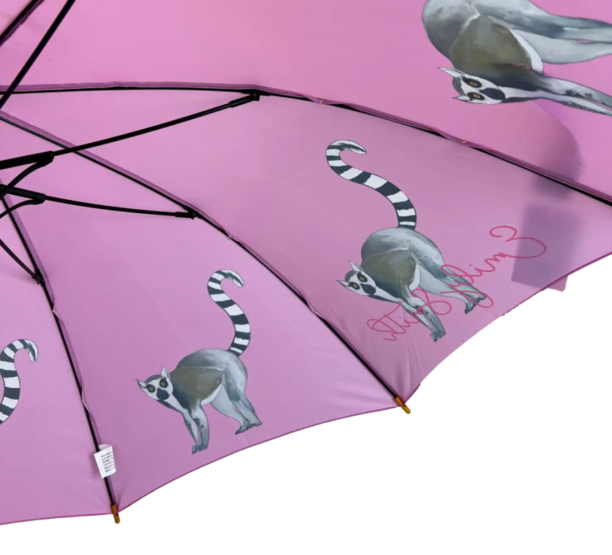 Emily Smith Designs - Walking Umbrella - Livvy - Lemur - Umbrellaworld