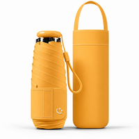 UW UPF 50+ Mini Compact Travel Umbrella | Pocket Size 17cm | Sun &amp; Rain | Just 220g
