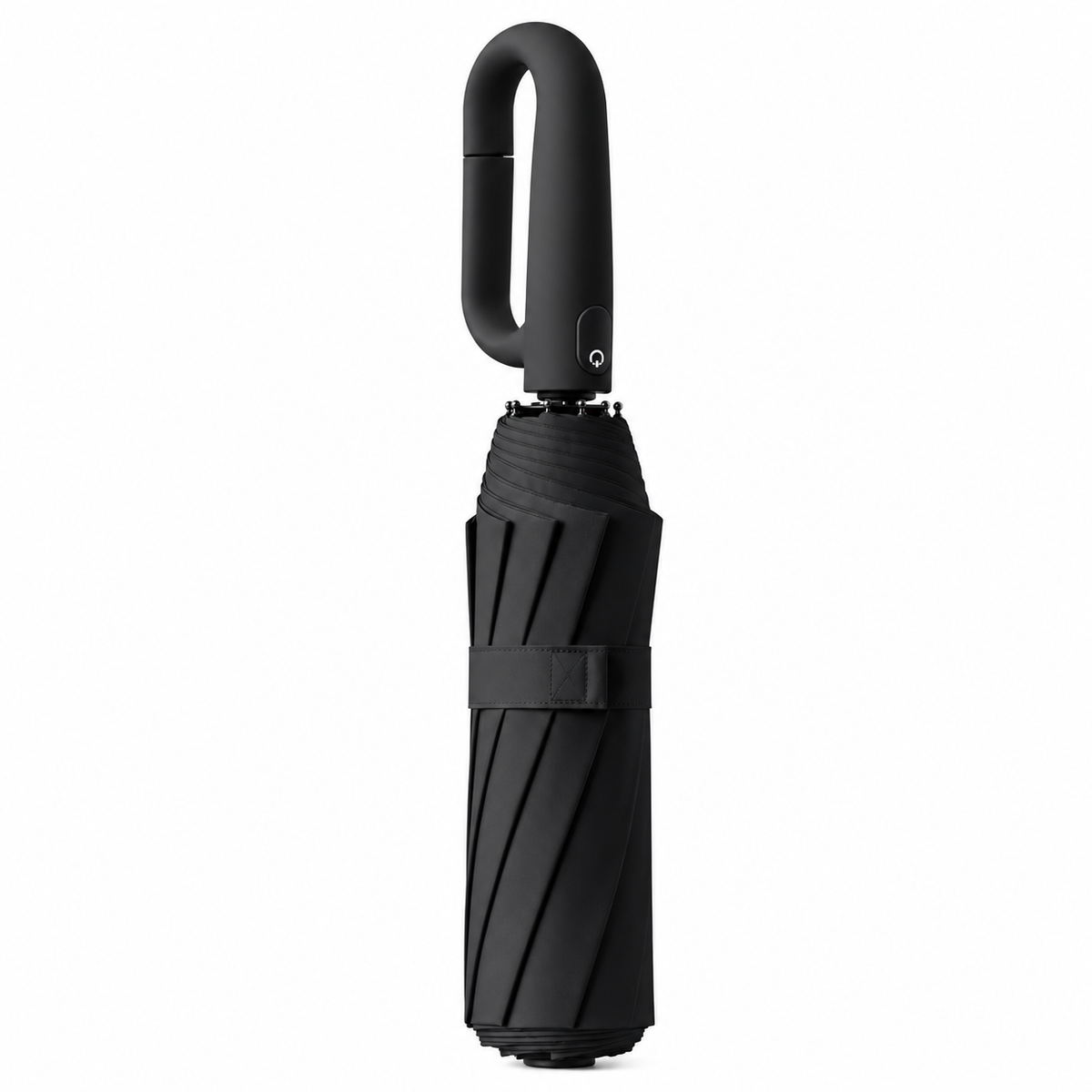 UPF 50+ Auto Umbrella | Sun & Rain Protection | Twist Carabiner Handle | 10 Rib Frame