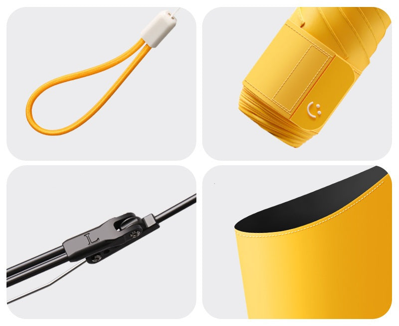 UW UPF 50+ Mini Compact Travel Umbrella - Rain or Shine