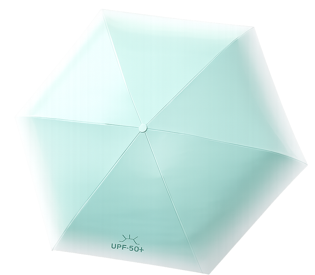 UW UPF 50+ Mini Compact Travel Umbrella - Two Tone