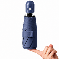 UPF 50+ Auto Travel Umbrella | Sun & Rain Protection | 95cm Canopy | Colour Match Handle