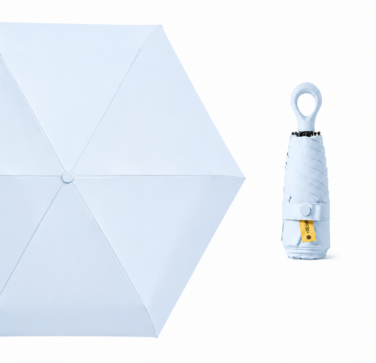 UW UPF 50+ Compact Travel Umbrella - Loop Hook