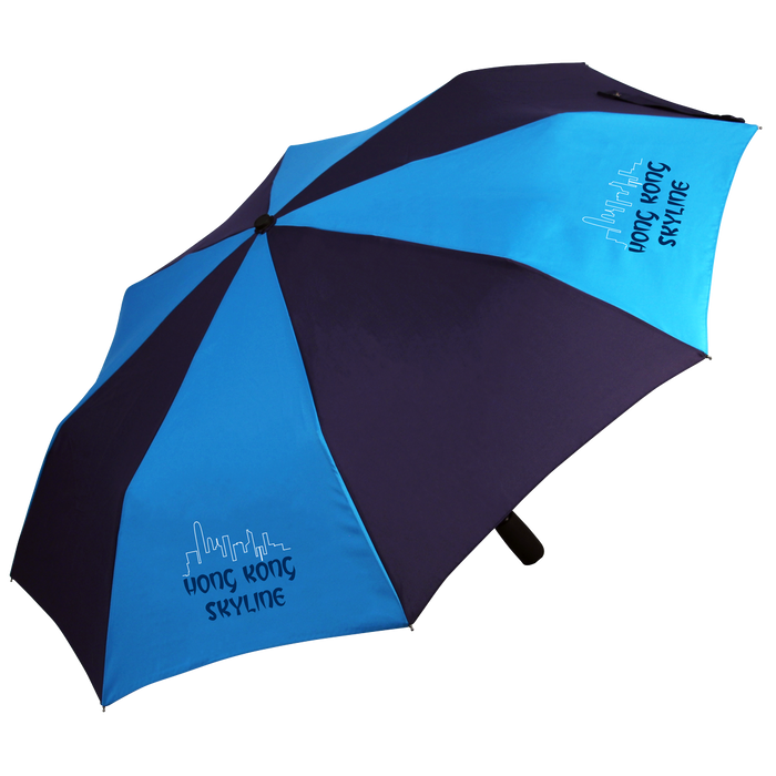 Promo-Matic Deluxe Folding Umbrella - Promotional Advertising Umbrella - Umbrellaworld