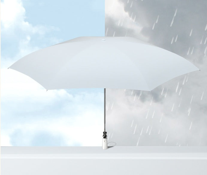 UW UPF 50+ Auto Supermini Travel Umbrella | Sun &amp; Rain Protection | 95cm Canopy | Periwinkle